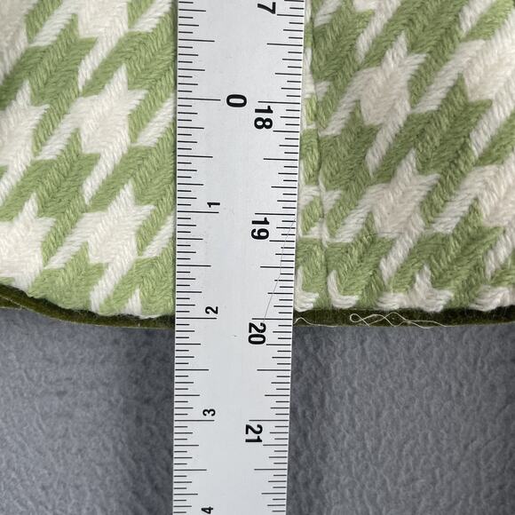 Phoebe Jacket Womens 8 Green White Houndstooth Blazer Cropped Acrylic New NWT - Picture 11 of 11